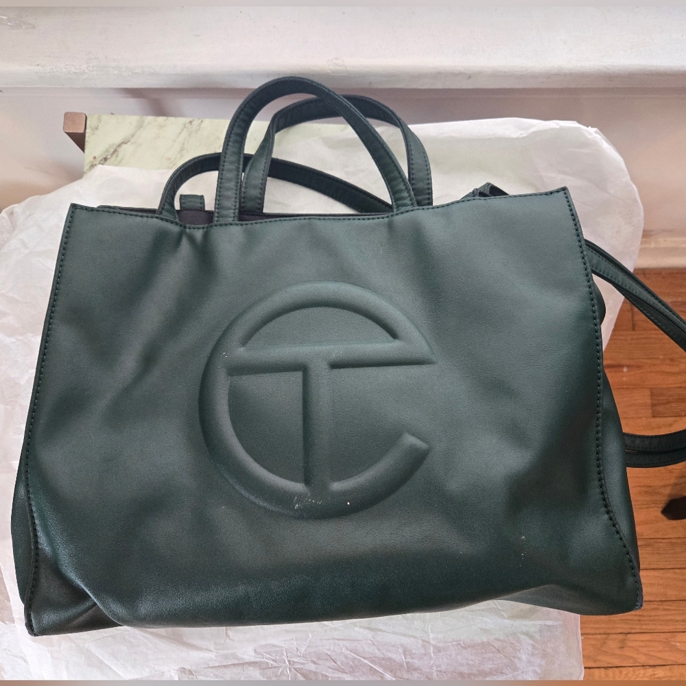 Telfar Dark Green Tote Bag
